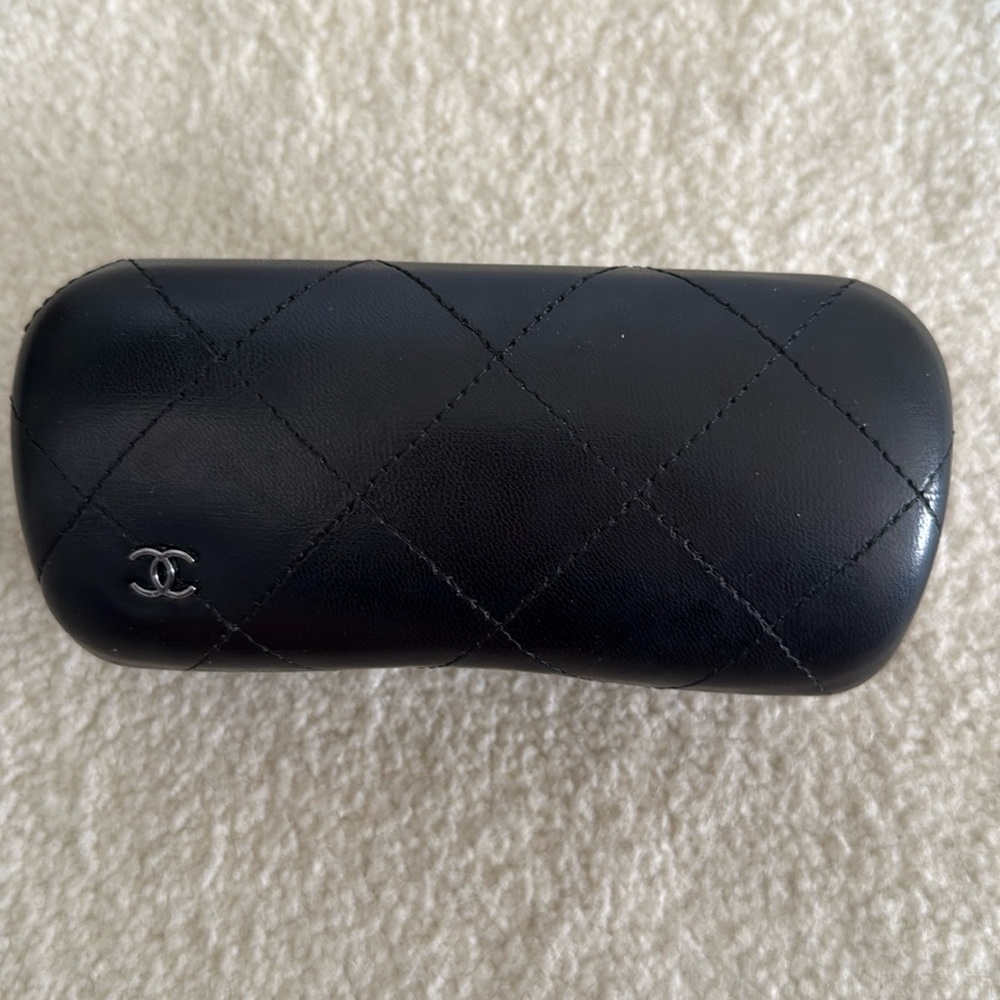 Chanel Black Quilted Sunglasses Case